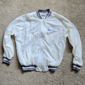 HP Cream and Gray Bomber Jacket